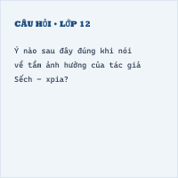 Trắc nghiệm Tác giả Sếch – xpia có đáp án