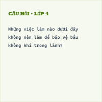 Trắc nghiệm Khoa học lớp 4 Bài 5 có đáp án