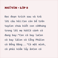 Bộ đề thi giữa kì Ngữ Văn lớp 8 có đáp án( Đề 14)