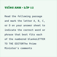 Bài tập tách từ đề thi thử môn Tiếng Anh có đáp án (Phần 58) - Phần 5