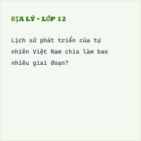 Trắc nghiệm Địa Lí Bài 25 (có đáp án): Lịch sử phát triển của tự nhiên Việt Nam