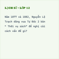 Trắc nghiệm Lịch Sử Bài 28 (có đáp án): Trào lưu cải cách Duy Tân ở Việt Nam nửa cuối thế kỉ XIX