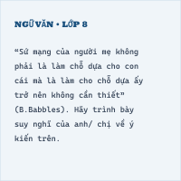 Bộ đề thi cuối kì Ngữ Văn lớp 8 có đáp án ( Đề 1 )