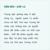 Trắc nghiệm tổng hợp ôn thi tốt nghiệp THPT môn Tin học Chủ đề B. Mạng máy tính và internet có đáp án