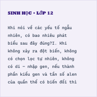 Bài tập Tiến hóa - Sinh học 12 cực hay có lời giải (P1)