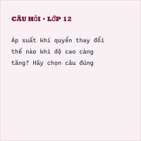 Trắc nghiệm Áp suất khí quyển có đáp án (Nhận biết)
