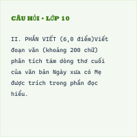 Đề minh họa thi vào lớp 10 môn Ngữ văn năm 2025 - Sở GD Hà Nội