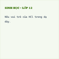 Bộ đề thi Học kì 1 Sinh học 8 có đáp án - Đề 8