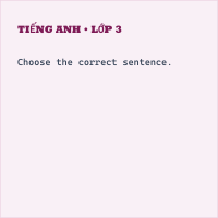 Trắc nghiệm Tiếng Anh lớp 3 Unit 0. Getting Started - Grammar - iLearn smart start có đáp án - Thumbnail