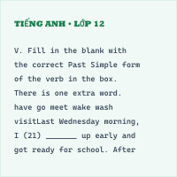 Bộ đề thi giữa kì 2 Tiếng Anh 6 có đáp án - Đề 4