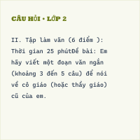 Đề thi Tiếng Việt lớp 2 Giữa học kì 1 có đáp án (Đề 1)