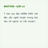 Trắc nghiệm Tác phẩm Văn tế nghĩa sĩ Cần Giuộc có đáp án