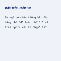 Trắc nghiệm Luyện tập từ có nghĩa trái ngược nhau có đáp án