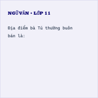 Trắc nghiệm Ngữ Văn lớp 11: (có đáp án) Phân tích bài thơ Thương vợ