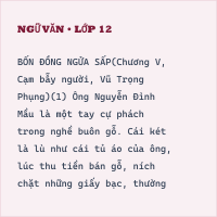 Bộ đề thi giữa kì 2 Văn 12 có đáp án (Đề 3)