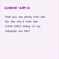 (2024) Đề thi thử tốt nghiệp THPT môn Lịch Sử sở GD&ĐT Điện Biên - trường THCS&THPT Quài Tở lần 1 (Có đáp án)