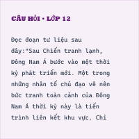 Tự luận Lịch sử 12 Bài 4 (Có đúng sai) có đáp án - Phần 2