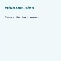 Trắc nghiệm Tiếng Anh lớp 5 Unit 15: Our health - Reading & Writing - có đáp án