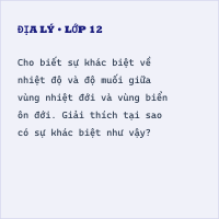 Đề kiểm tra cuối kì 2 Địa lí 6 có đáp án (Đề 3)