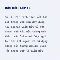 Tự luận Tin học 12 Bài 10 có đáp án