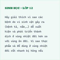 Đề kiểm tra Giữa học kì 2 Sinh học 10 có đáp án- Đề 2