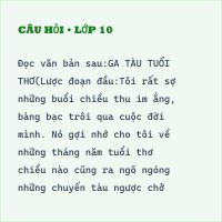 Đề minh họa thi vào lớp 10 môn Ngữ văn năm 2025 - Phòng GD Bình Chánh có đáp án