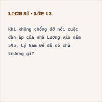 Trắc nghiệm Lịch Sử Bài 20: (có đáp án) Khởi nghĩa Lý Bí. Nước Vạn Xuân (542-602) (phần 2)