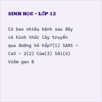 Trắc nghiệm Sinh học 10 Bài 31 có đáp án