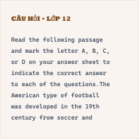 Trắc nghiệm Unit 1 Reading