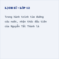 Trắc nghiệm Lịch Sử 11 (có đáp án) Sự xuất hiện khuynh hướng cứu nước mới