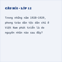 (2024) Đề minh họa tham khảo BGD môn Lịch sử có đáp án (Đề 9)