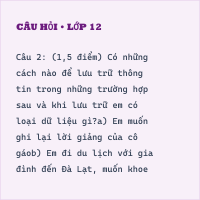 Đề thi giữa kì 1 Tin học 6 có đáp án (Đề 2)