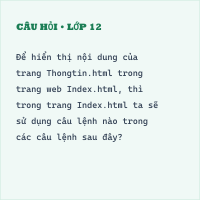 Đề thi giữa kì 2 Tin học 12 có đáp án ( Đề 1)