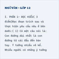 (2024) Đề thi thử tốt nghiệp THPT môn Văn trường THPT Vũ Văn Hiếu - Quảng Ninh có đáp án